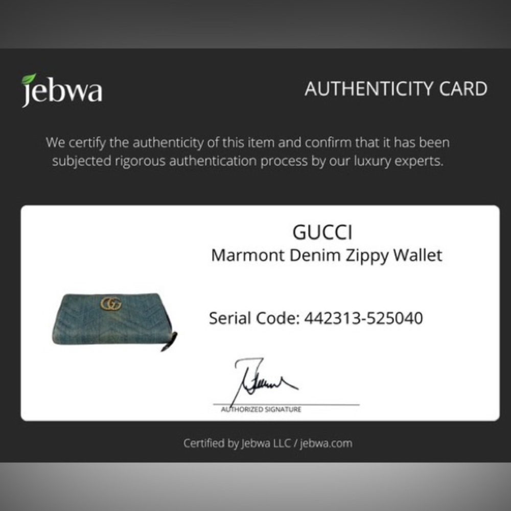 Gucci Marmont denim zippy wallet - Picture 7 of 7